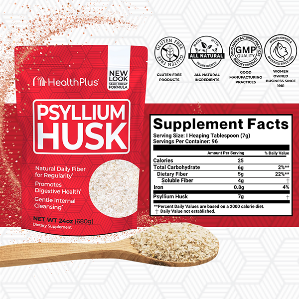 Pure Psyllium Husk Bag 24 oz. Powder