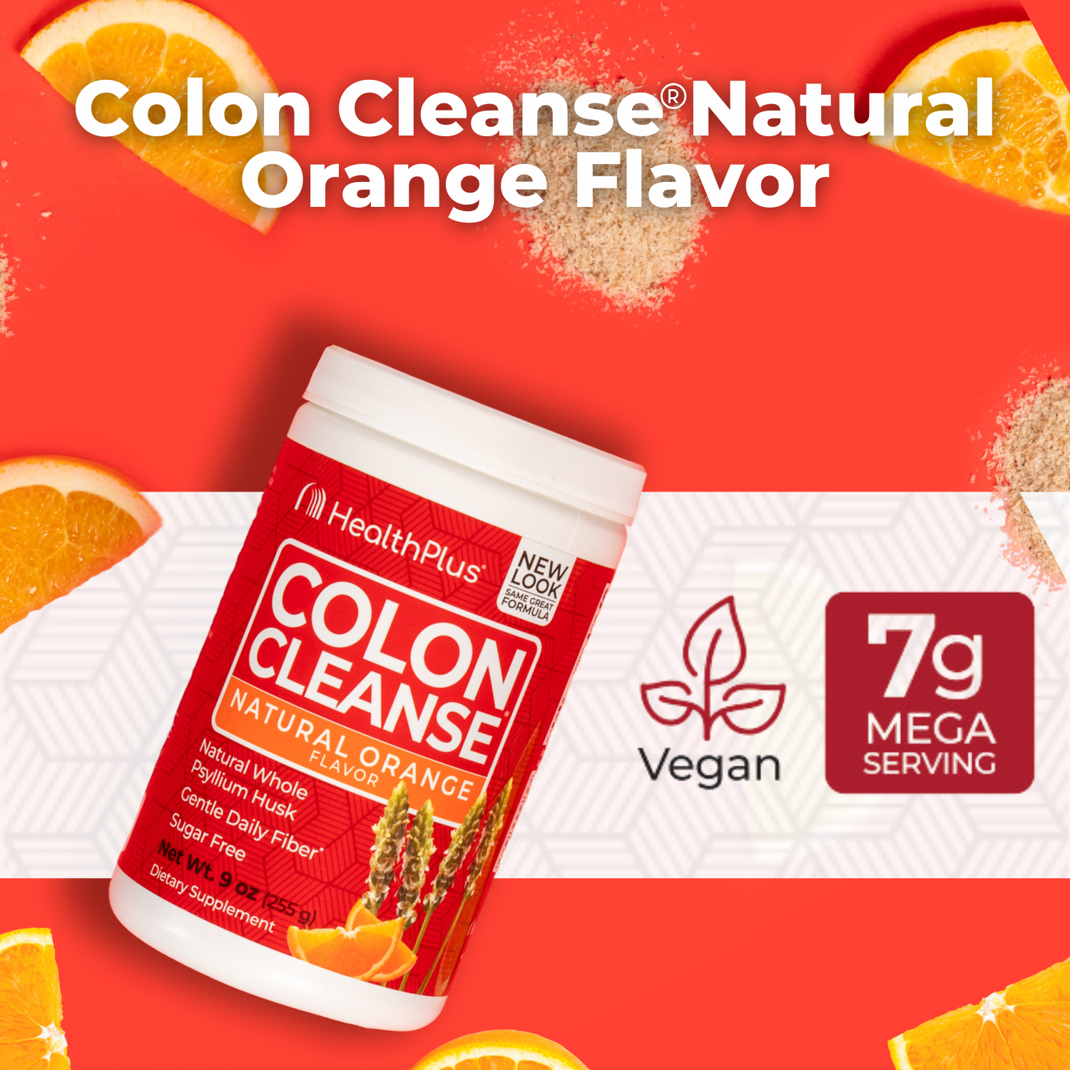 Colon Cleanse® Flavors Orange 9 oz. Powder - Health Plus - Health Plus Inc