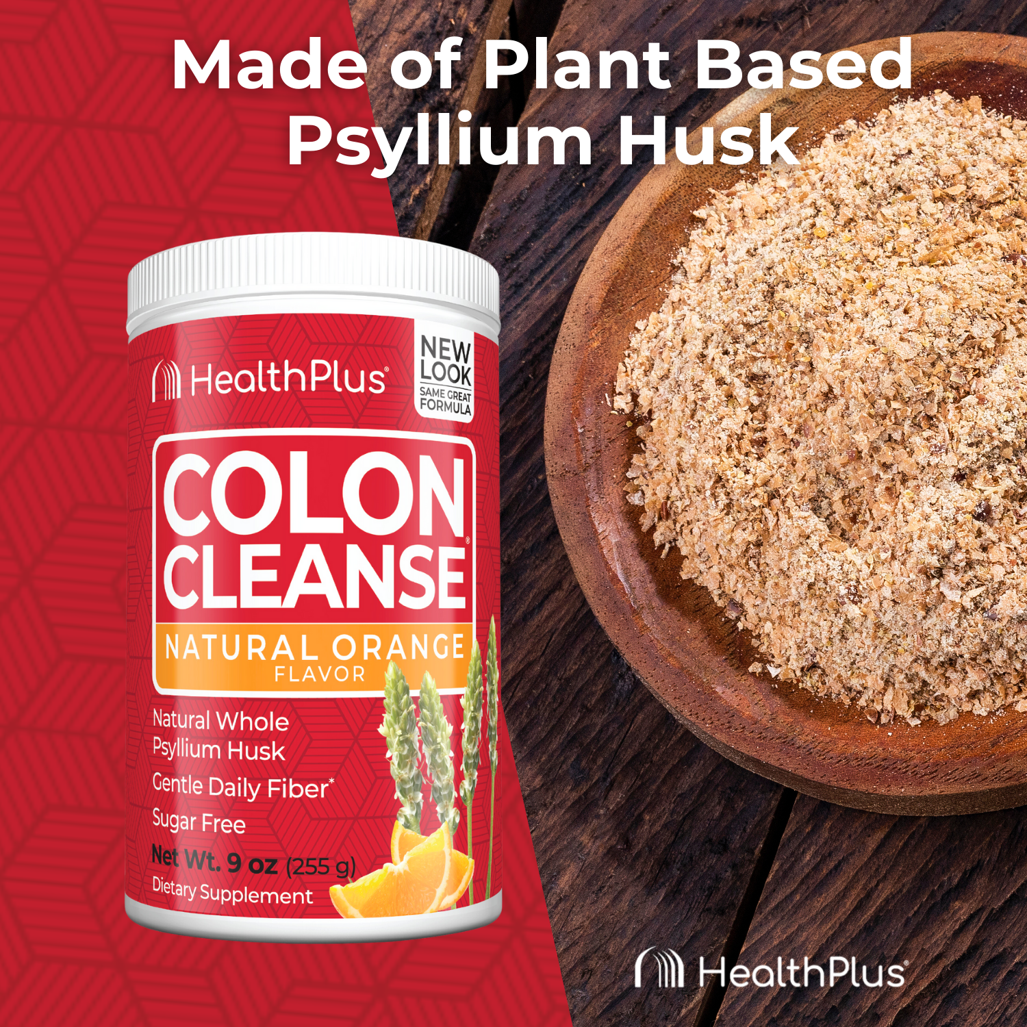 Colon Cleanse® Flavors Orange 9 oz. Powder - Health Plus - Health Plus Inc