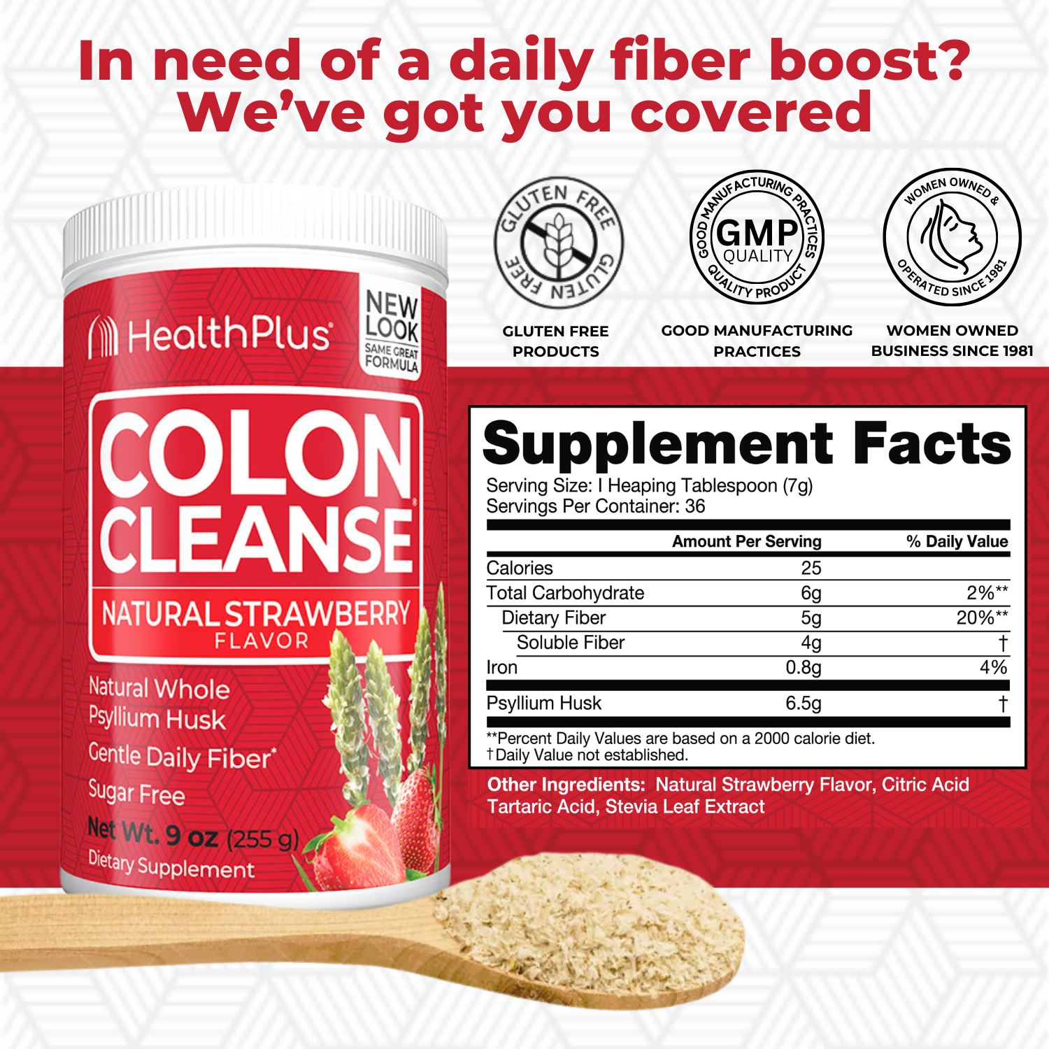 Colon Cleanse® Flavors Strawberry 9 oz. powder