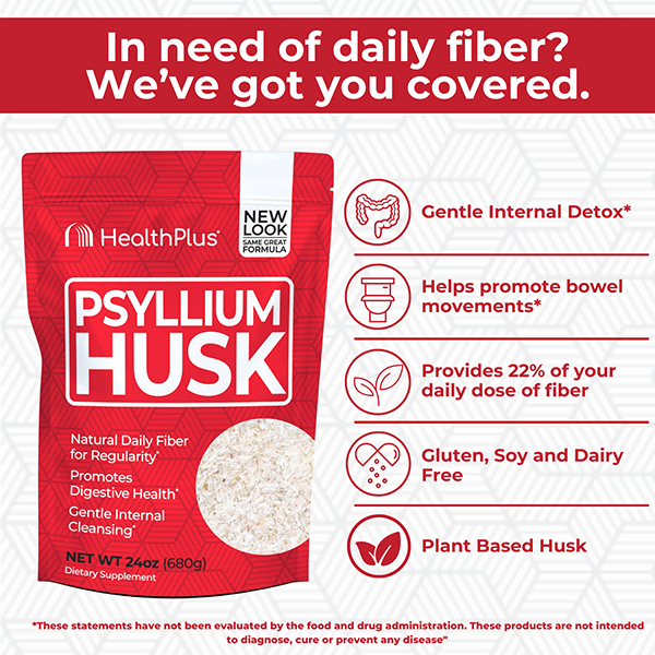Pure Psyllium Husk Bag 24 oz. Powder