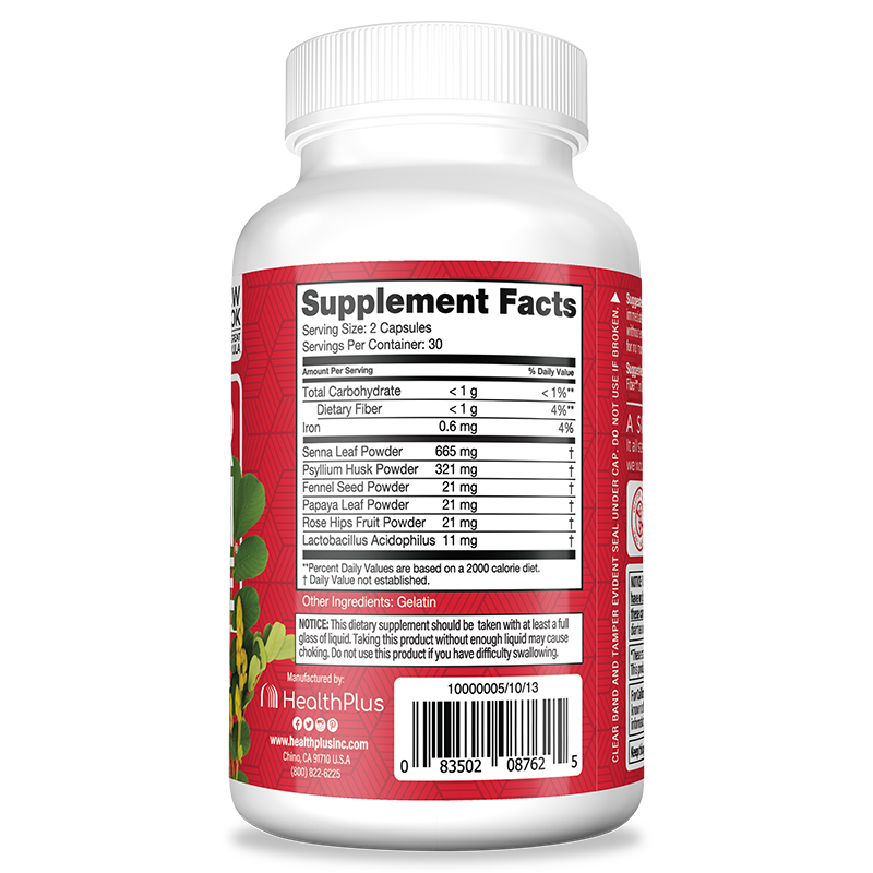 Super Colon Cleanse® 60 Capsules - Health Plus Inc