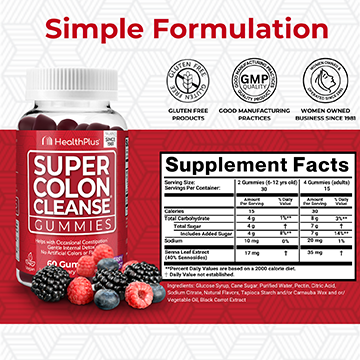 Super Colon Cleanse Gummies - 60 Gummies - Berry Burst