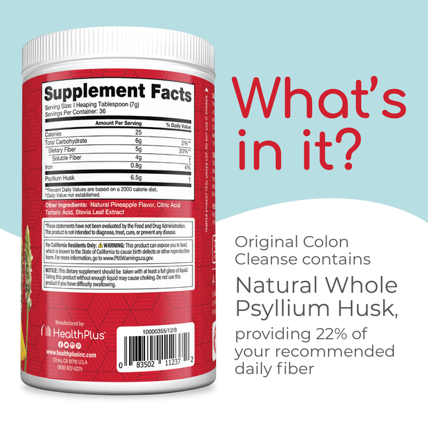 Colon Cleanse® Flavors Pineapple 9 oz. Powder