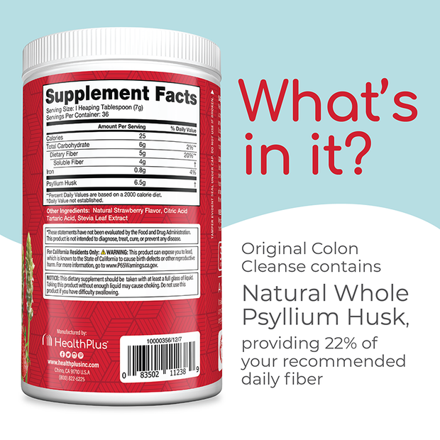 Colon Cleanse® Flavors Strawberry 9 oz. powder